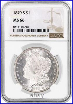 1879 S $1 Morgan Silver Dollar NGC MS66 Gem Uncirculated Coin #001