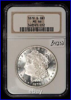 1879-S $1 Morgan Silver Dollar PQ Frosty White Coin NGC MS 66 VIDEO- B4232