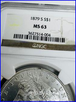 1879 S Morgan Dollar MS 63 NGC Silver $1 Uncirculated Coin
