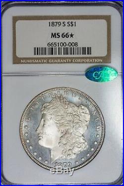 1879-S Morgan Silver $1 Dollar NGC MS66 Star CAC Amazing Quality