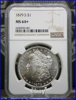 1879 S Morgan Silver Dollar $1 NGC MS64+ PLUS #001 BU UNC ECC&C, Inc