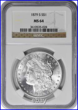 1879-S Morgan Silver Dollar MS64 NGC 1879-S Morgan Silver Dollar MS64 NGC