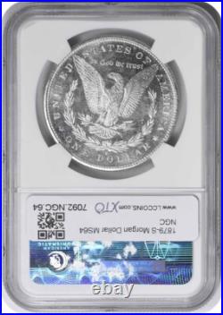 1879-S Morgan Silver Dollar MS64 NGC 1879-S Morgan Silver Dollar MS64 NGC