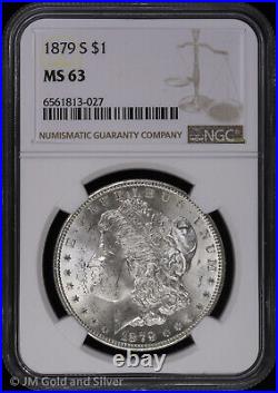 1879 S Morgan Silver Dollar NGC MS 63 Uncirculated UNC