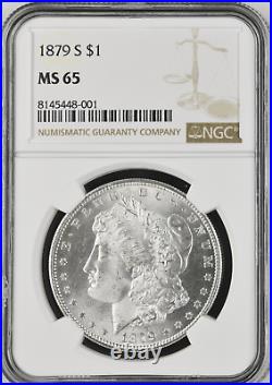 1879 S Morgan Silver Dollar NGC MS 65 DL1