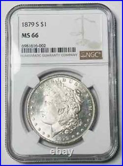 1879 S Morgan Silver Dollar NGC MS-66 White Morgan