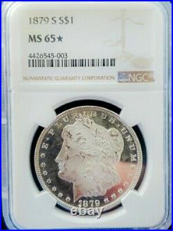1879 S Ms65 Star Morgan Silver Dollar Beautiful Cameo
