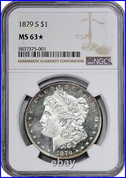 1879-S NGC MS63 Star Morgan Dollar Super cameo obverse DMPL