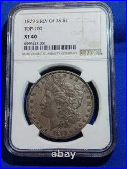 1879 S Reverse 1878 Morgan Silver Dollar Rev 78 NGC XF 40