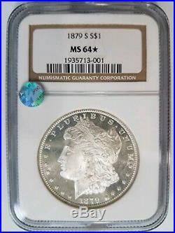 1879 S Silver Morgan Dollar NGC MS 64 Star Nice Mirrors PL Coin