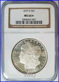 1879 S Silver Morgan Dollar NGC MS 66 Star Nice Mirrors PL Gem Graded Coin