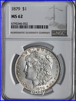 1879-p $1 Morgan Silver Dollar Ngc Ms62 #6795346-052 Mint State Freshly Graded