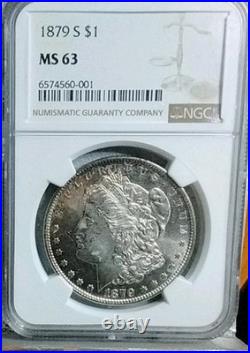 1879 s Morgan Silver Dollar Ngc Ms63 Toner Mintage 9.1million free shipping 1879 s Morgan Silver Dollar Ngc Ms63 Toner Mintage 9.1million free shipping