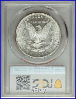 1880/79-S Morgan Silver Dollar 8 Over 7 MS65 PCGS. CAC. BLASTED-GEM-FROSTINESS