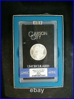 1880 8/7 CC Morgan Silver Dollar NGC MS63 VAM-5 GSA TOP 100 CARSON CITY $1 Coin