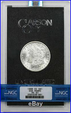1880-CC Morgan Dollar Silver $1 MS 63 NGC GSA Hoard