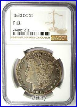 1880-CC Morgan Silver Dollar $1 Carson City Coin Certified NGC F12 (Fine)
