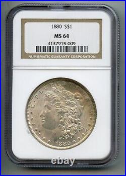 1880 Morgan Silver Dollar NGC MS 64