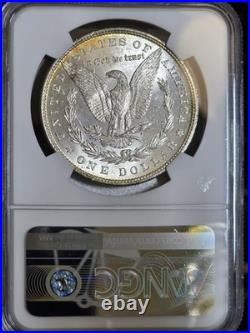1880 Morgan Silver Dollar NGC MS64 Monster Rainbow EOR End Roll Toned Coin $1 PQ