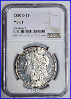 1880 O Morgan Silver Dollar NGC MS-61 PL look