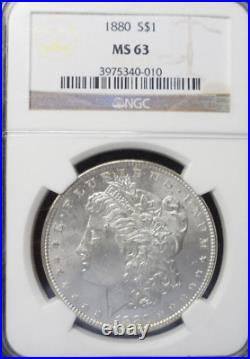 1880-P Morgan Silver Dollar NGC MS63 NICE-PHILADELPHIA MINTED COIN