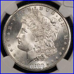 1880-S $1 Morgan Silver Dollar Frosty PQ Coin NGC MS 66 SKU-B3866