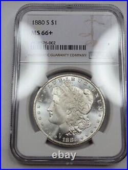 1880 S $1 Morgan Silver Dollar NGC MS66+ PLUS High Grade Semi-PL Flashy H464