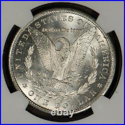 1880-S $1 Morgan Silver Dollar PQ Frosty Cheek NGC MS 65 SKU-X1327