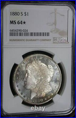 1880 S $1 Ngc Ms64 Morgan Dollar Star Dmpl-out Of This World Cameo-absolute+++