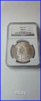 1880 S Morgan Silver Dollar $1 NGC MS 64 US Mint Coin