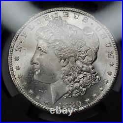 1880 S Morgan Silver Dollar $1 NGC MS65 Original BAG FRAGMENT Black Core H562