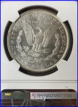1880-S Morgan Silver Dollar Coin NGC MS 64 Very PL Look! San Francisco