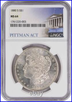 1880-S Morgan Silver Dollar MS64 NGC