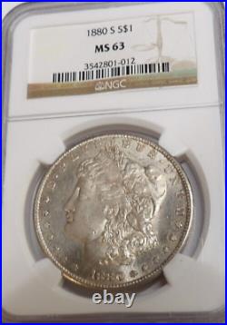 1880 S Morgan Silver Dollar Ms 63 Ngc