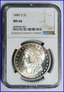 1880 S Morgan Silver Dollar NGC MS-66