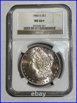 1880 S Morgan Silver Dollar NGC MS-66+