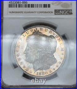 1880-S Morgan Silver Dollar NGC MS63 RED/ORANGE TONING Proof Like $1