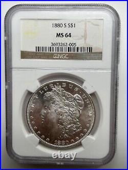 1880 S Morgan Silver Dollar NGC MS64