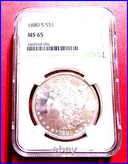 1880-S Morgan Silver Dollar NGC MS64