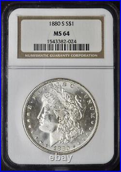 1880-S Morgan Silver Dollar NGC MS64 Toned? COINGIANTS