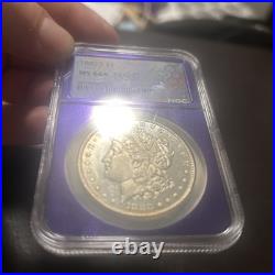 1880-S Morgan Silver Dollar NGC MS66+ Trader Bea Custom Purple Core