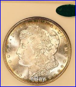 1880-S Morgan Silver Dollar NGC MS66 with CAC Old Fatty Holder & ring toning rev