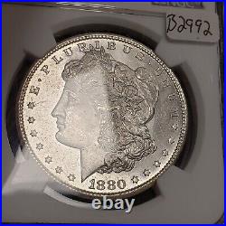 1880-S Morgan Silver Dollar -PQ Fresh Frosty Semi Proof-Like NGC MS 65 B2992