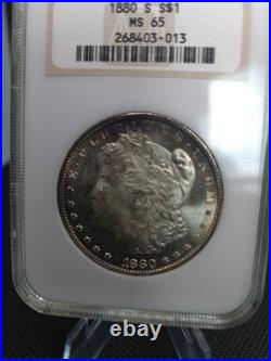 1880-S Morgan Silver Dollar REV79 NGC MS65-Toned