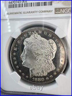 1880-S NGC MS65 Star Gorgeous Cameo Prooflike Beauty Lustrous Morgan Dollar PQBU