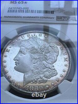 1880-S NGC MS65 Star Gorgeous Cameo Prooflike Beauty Lustrous Morgan Dollar PQBU