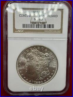 1880-S US Mint Silver Morgan Dollar NGC MS63 Contentinal Bank Hord