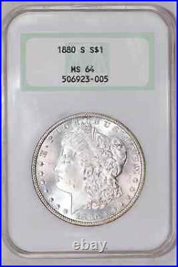 1880-s Morgan Dollar Ngc Ms64 Old Fatty Holder Very Pq