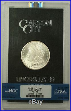 1881-CC GSA Morgan Silver Dollar $1 NGC MS-66 with Box & COA (JAB)