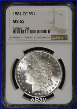 1881-CC Morgan Silver Dollar NGC MS65 Blazing White Gem Superb Eye Appeal